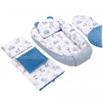 5 delni komplet Jukki Comfort Balloon Travel Blue Minky 5 delni komplet Jukki Comfort Balloon Travel Blue Minky